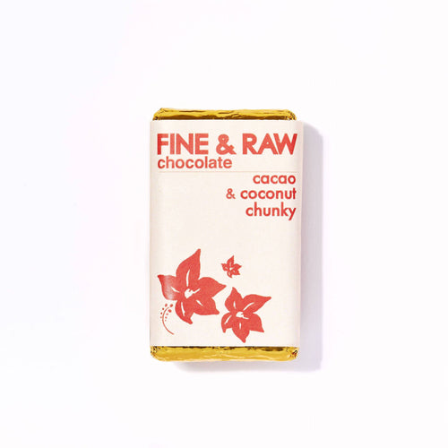 FINE & RAW chocolate - Fine and Raw Cacao & Coconut Chunky Chocolate Bars, Organic - 10 Bars x 1.5oz - Snacks | Delivery near me in ... Farm2Me #url#