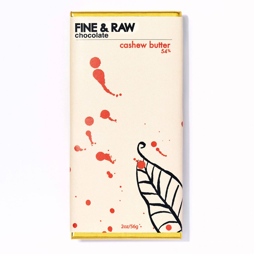 FINE & RAW chocolate - Fine and Raw Chocolate Bars, Cashew Butter Filled, Organic (54% Cocoa / Cacao) - 10 Bars x 2oz - Snacks | Delivery near me in ... Farm2Me #url#