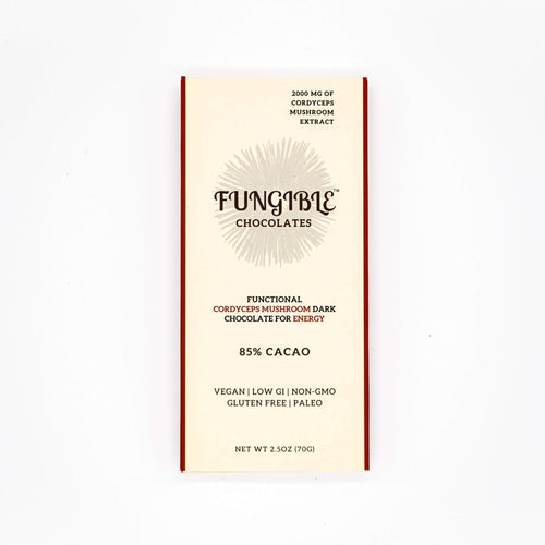 Fungible Chocolates - Functional Cordyceps Mushroom Dark Chocolate Bar for Energy (85% cacao) by Fungible Chocolates - | Delivery near me in ... Farm2Me #url#