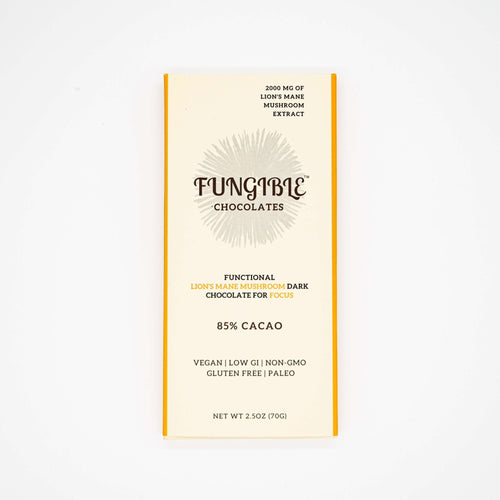 Fungible Chocolates - Functional Lion's Mane Mushroom Dark Chocolate Bar for Focus (85% cacao) by Fungible Chocolates - | Delivery near me in ... Farm2Me #url#