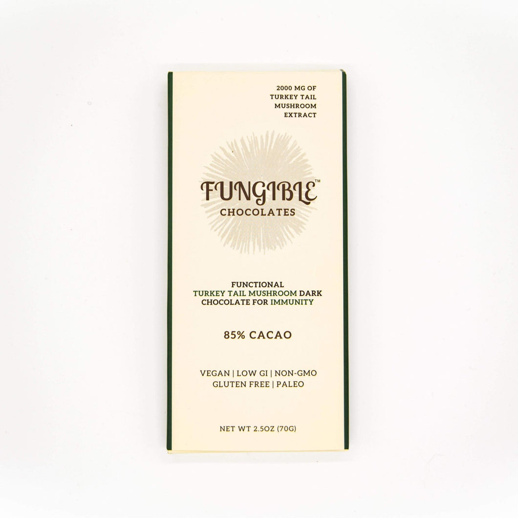 Fungible Chocolates - Functional Turkey Tail Mushroom Dark Chocolate Bar for Immunity (85% cacao) by Fungible Chocolates - | Delivery near me in ... Farm2Me #url#