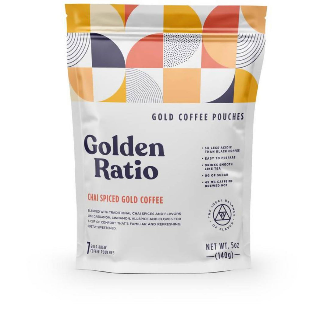 Golden Ratio Coffee - Chai Spiced Gold Coffee Bags, Low Acid - 6 Bags x 7-Pouches - Beverage | Delivery near me in ... Farm2Me #url#