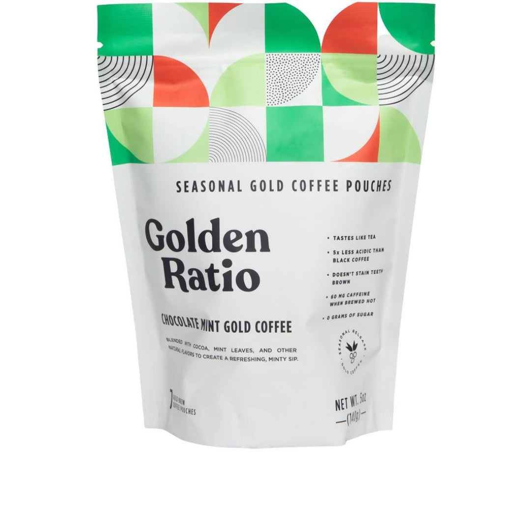 Golden Ratio Coffee - Chocolate Mint Gold Coffee Seasonal, Low Acid - 6 Bags x 7-Pouches - Beverage | Delivery near me in ... Farm2Me #url#