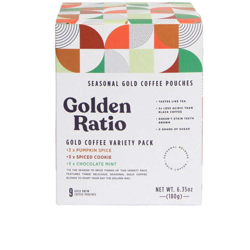 Golden Ratio Coffee - Gold Coffee Seasonal Variety, Low Acid- 6 boxes x 9-pouches - Beverage | Delivery near me in ... Farm2Me #url#