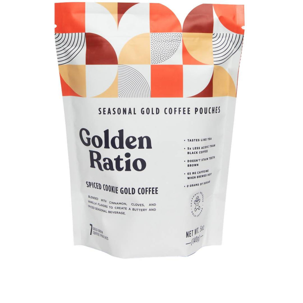 Spiced Cookie Gold Coffee Seasonal, Low Acid - 6 pouches x 7-pack