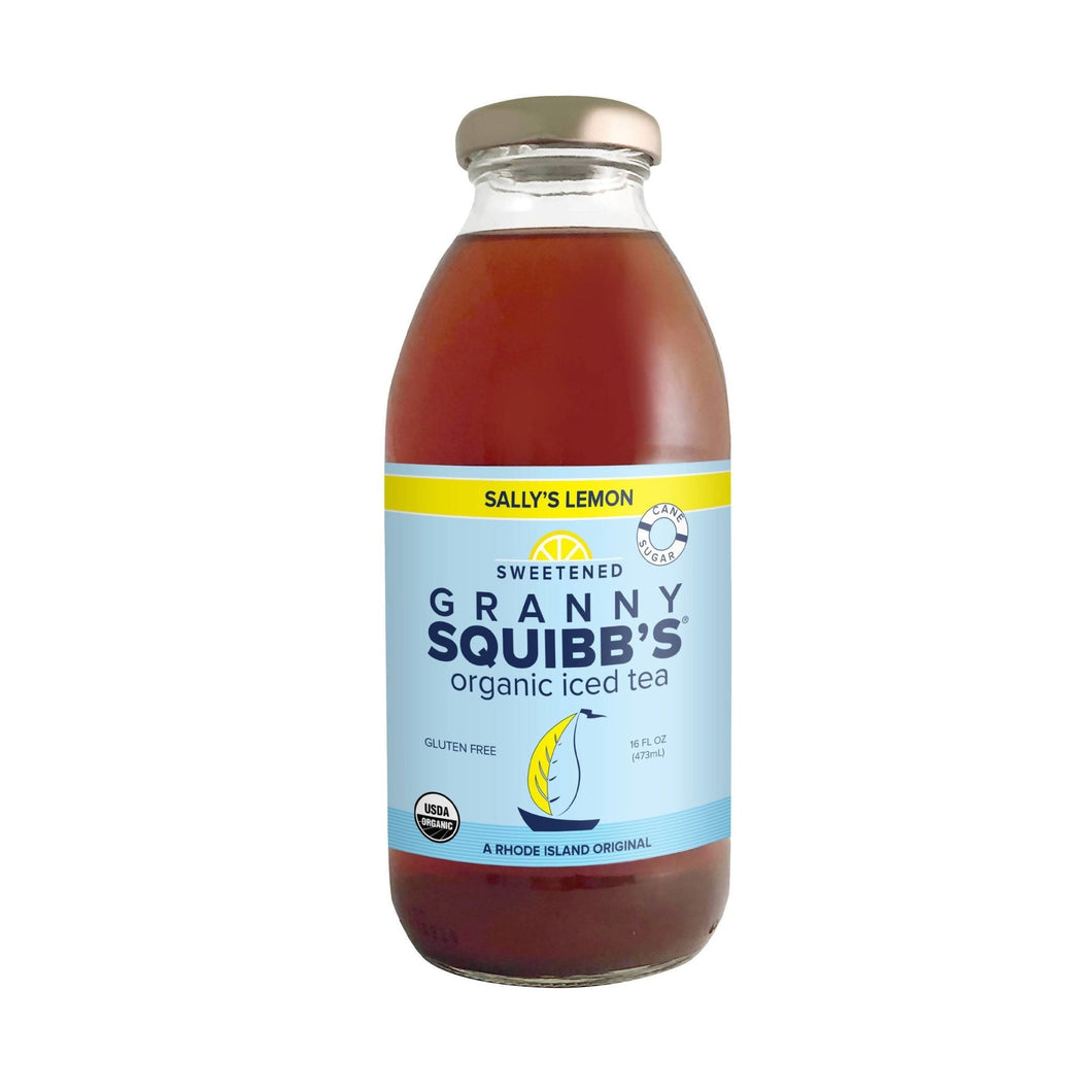 Granny Squibbs Sally's Lemon Sweetened Organic Iced Tea - 12 x 16oz