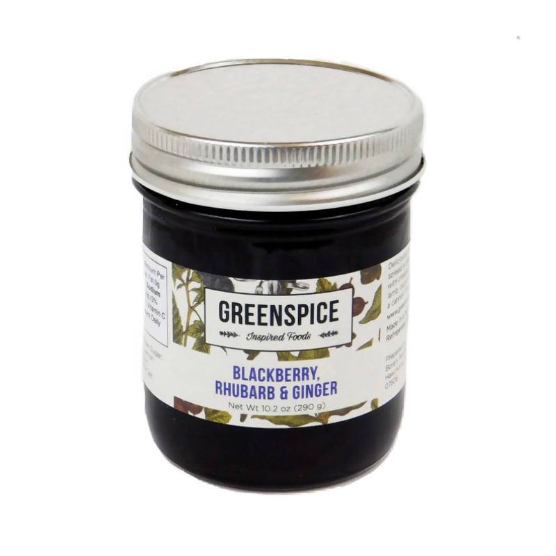 GREENSPICE Inspired Foods - Blackberry, Rhubarb & Ginger Spread Jars - 6 x 10.2oz - Pantry | Delivery near me in ... Farm2Me #url#