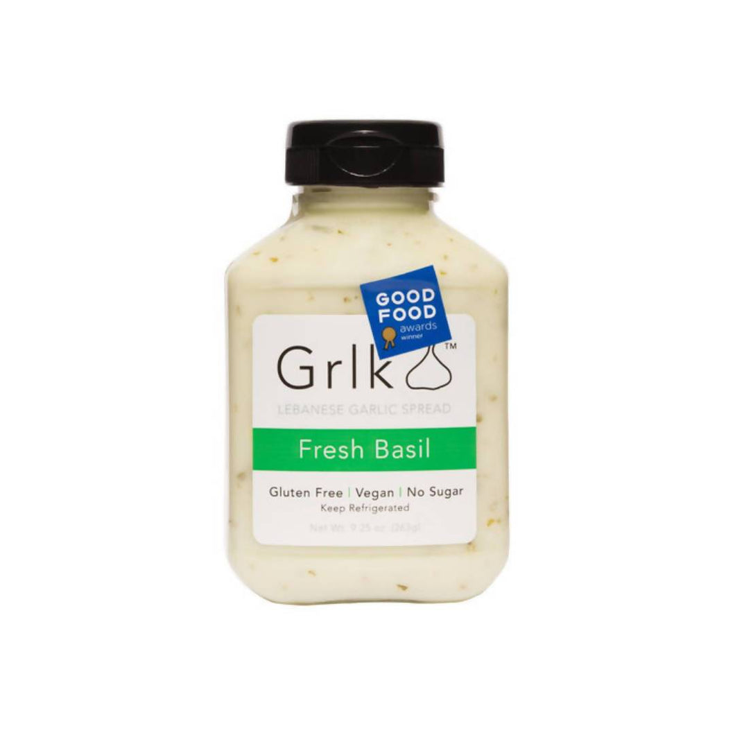 Farm2Me - pantry - Grlk, LLC - Fresh Basil Lebanese Grlk Spread - 6 x 9.25oz - Fresh Basil Lebanese Grlk Spread - 6 x 9.25oz -