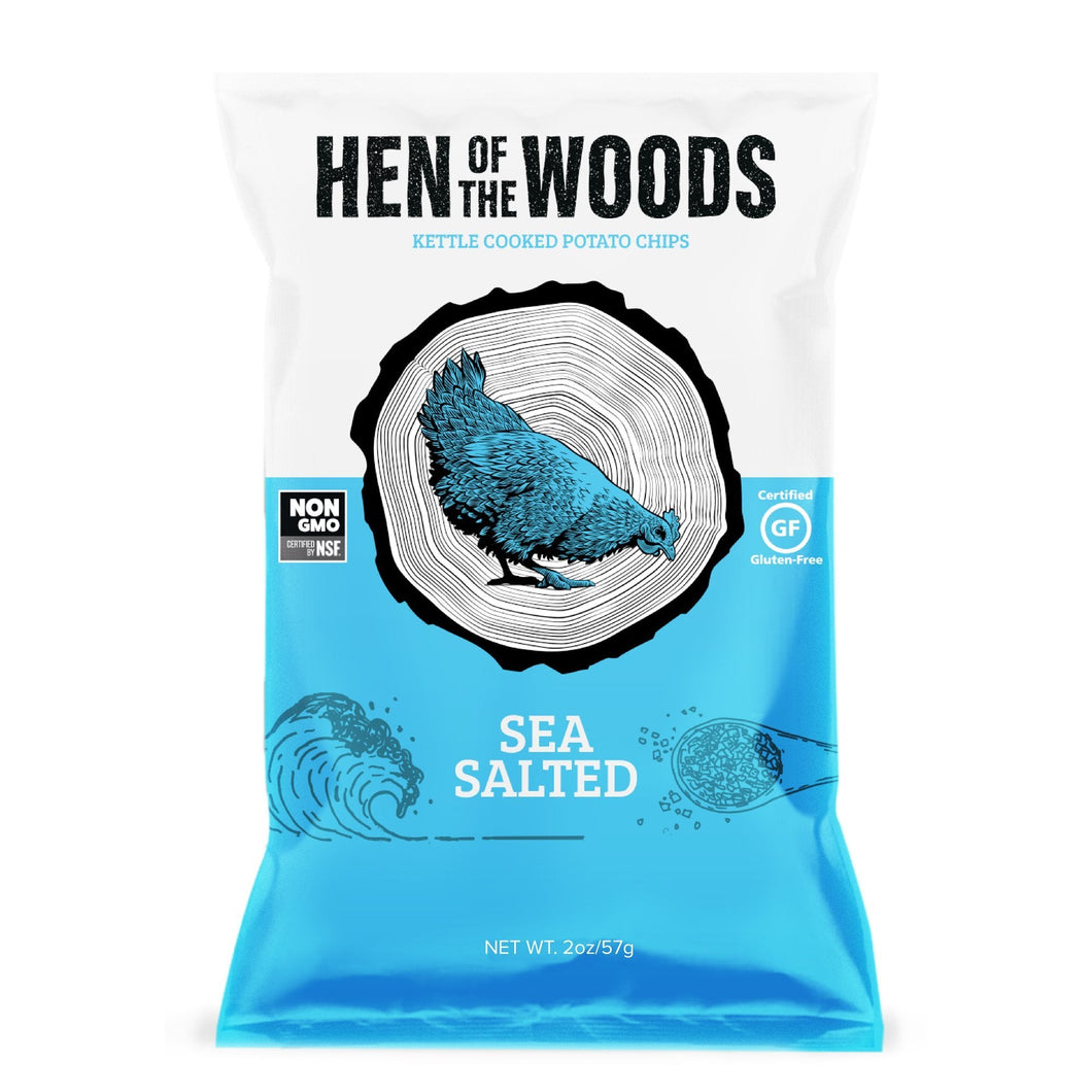Sea Salted Kettle Chips Bags - 60 x 2oz