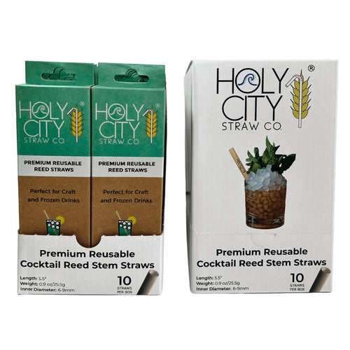 Holy City Straw Company - Cocktail Reed Stem Drinking Straws | Inner pack | 20 x 10ct. Boxes by Holy City Straw Company - | Delivery near me in ... Farm2Me #url#