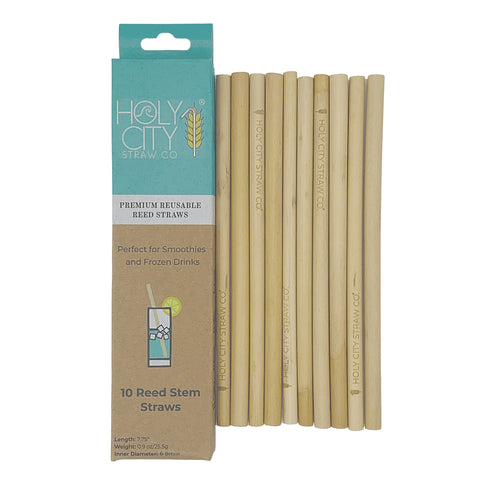 Holy City Straw Company - Tall Reusable Reed Straws - 10 Pack by Holy City Straw Company - | Delivery near me in ... Farm2Me #url#