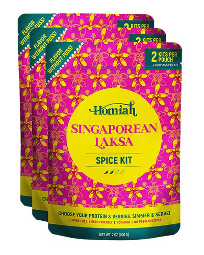 Homiah - Laksa Spice Kit - 3 Pack by Homiah - | Delivery near me in ... Farm2Me #url#