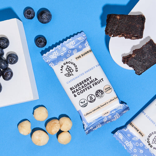 I Am Grounded - I Am Grounded THE SUNRISE- Blueberry, Coconut & Coffee Fruit Box (V) (GF) - 1/2 Pallet (384 Boxes x 10 Packs) - Snack | Delivery near me in ... Farm2Me #url#