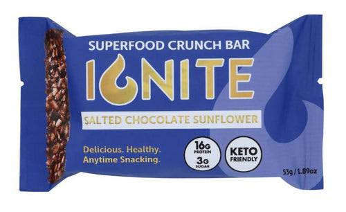 Ignite Bars - Ignite Superfood Bars Salted Chocolate Sunflower - 12 Bars x 1.89oz - Snacks | Delivery near me in ... Farm2Me #url#
