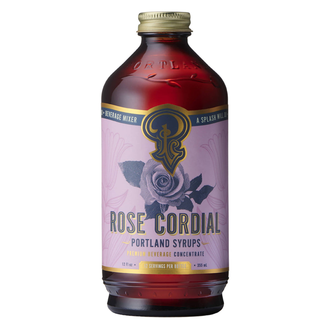 Rose Cordial Syrup - 6 x 12 oz