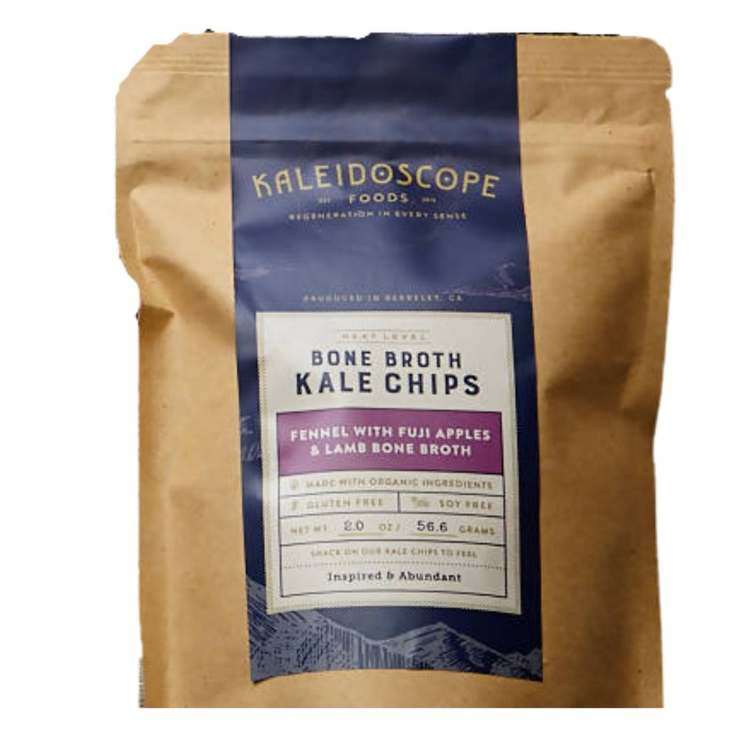 Kaleidoscope Foods - Fennel with Fuji Apple & Lamb Bone Broth Kale Chip Bags - 12 x 2oz - Snacks | Delivery near me in ... Farm2Me #url#