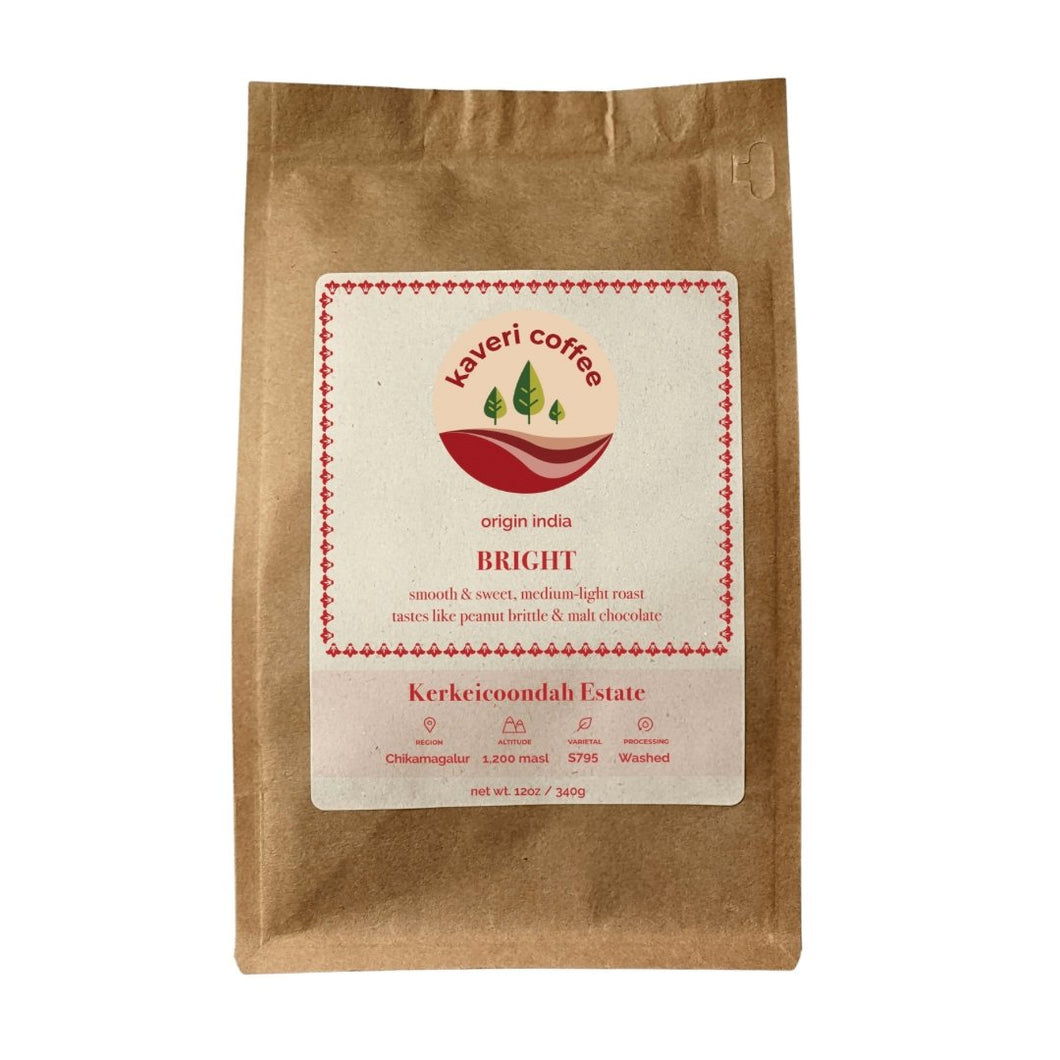 Kaveri Coffee - Bright - Kerkeicoondah | Medium-Light Roast (Whole Beans) Bags - 2 bags x 5 LB - Beverage | Delivery near me in ... Farm2Me #url#