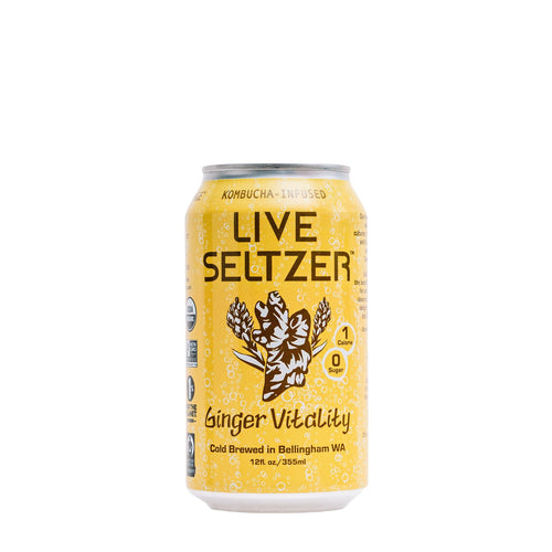 KombuchaTown - Ginger Energy Live Seltzer (case of 12) by KombuchaTown - | Delivery near me in ... Farm2Me #url#