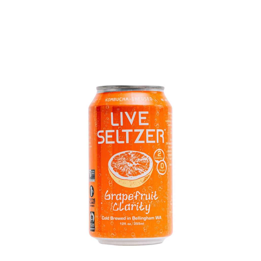 KombuchaTown - Grapefruit Live Seltzer (case of 12) by KombuchaTown - | Delivery near me in ... Farm2Me #url#