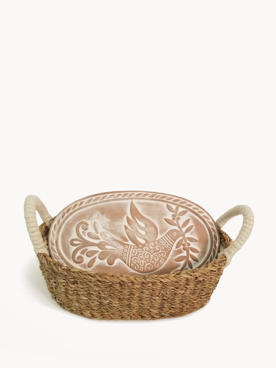 KORISSA - Bread Warmer & Basket - Bird Oval by KORISSA - | Delivery near me in ... Farm2Me #url#