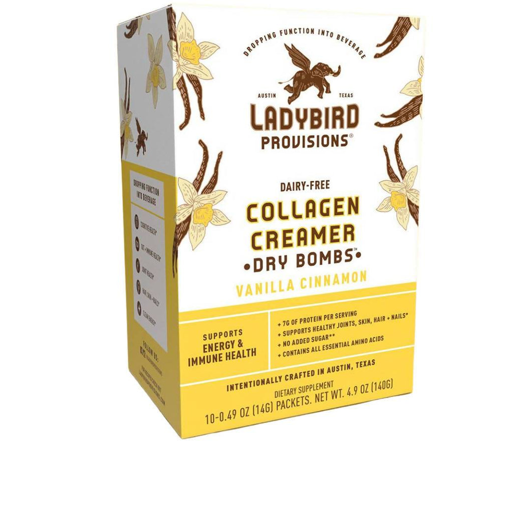 Vanilla Cinnamon, Dairy-Free Collagen Creamer Powder Packet Box - 6 Boxes x 10 Packets (0.49oz Packet)