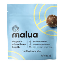Load image into Gallery viewer, Malua Prebiotic Organic Gut Healthy Vegan Keto Friendly, Low Carb Vanilla Almond Bites - 8 x 1.8 oz - Malua Prebiotic Bites | Farm2Me Wholesale
