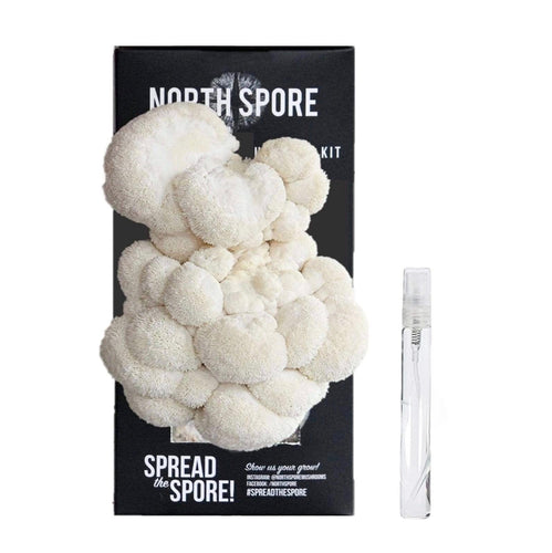 North Spore - North Spore's Organic Lion's Mane ‘Spray & Grow’ Mushroom Growing Kit - Fresh Exotic Certified Organic Mushrooms - Farm2Me - carro-6426507 - 851555008306 -