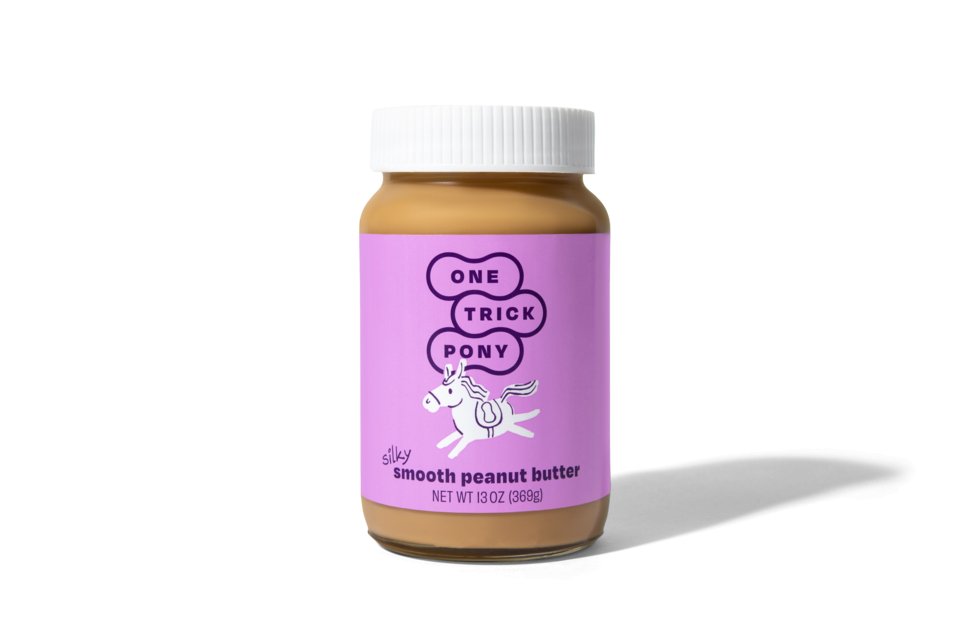 One Trick Pony Smooth Peanut Butter Jars - 6 Jars