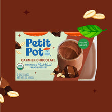 Load image into Gallery viewer, Petit Pot Oatmilk Chocolate Organic Plant-Based French Dessert Wholesale - 2-Jar Packs x 600 Packs (1/4 Pallet)
