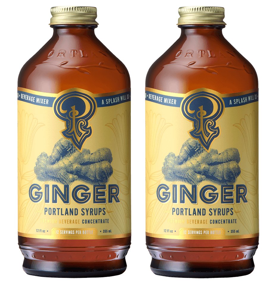 Ginger Syrup twopack by Portland Syrups Portland Syrups Delivery