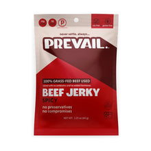 Load image into Gallery viewer, PREVAIL Jerky - Prevail Jerky Spicy Beef Jerky, 100% Grass Fed - 3 Bags x 2.25 oz - Meat | Delivery near me in ... Farm2Me #url#
