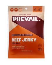 Load image into Gallery viewer, PREVAIL Jerky - Prevail Jerky Umami Beef Jerky, 100% Grass Fed - 3 Bags x 2.25 oz - Meat | Delivery near me in ... Farm2Me #url#
