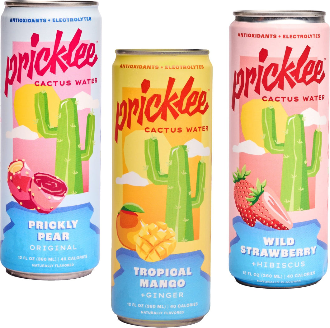🌵 Pricklee Cactus Water 🌵 - Pricklee Cactus Water Variety Pack of Cans - 12 pack (Case) - Beverage - Farm2Me - carro-6361130 - -