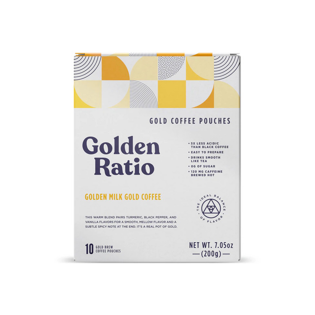 Golden Milk Gold Coffee Pouches