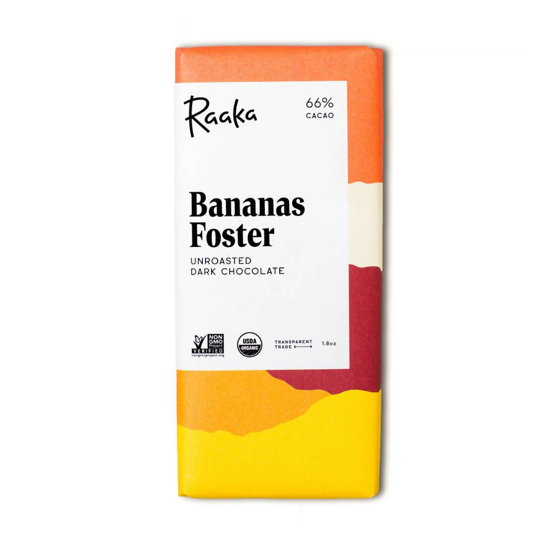 Bananas Foster Chocolate Bars 12 x Raaka Chocolate