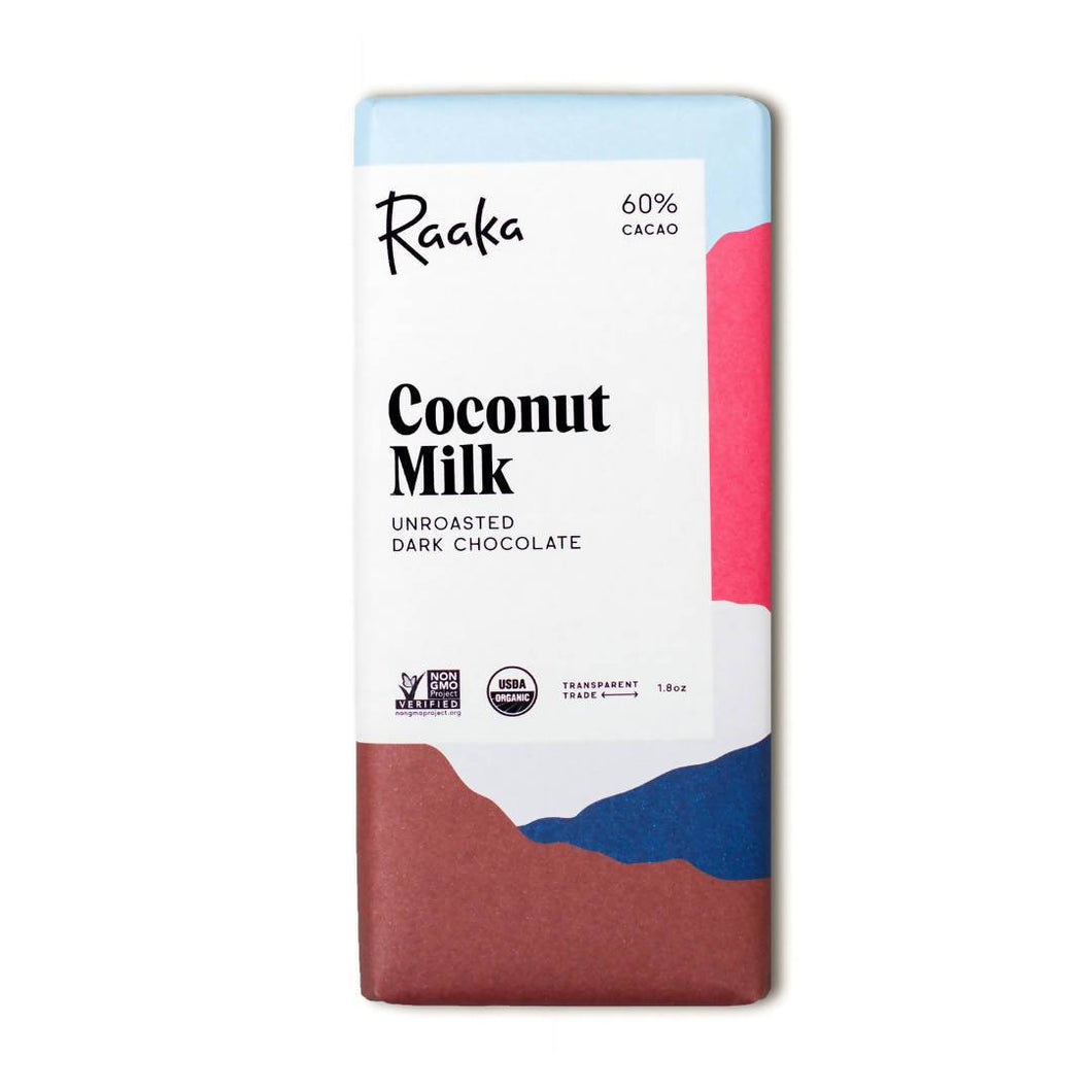 Raaka Chocolate - Coconut Milk Chocolate Bars - 12 x 1.8oz - Snacks | Delivery near me in ... Farm2Me #url#