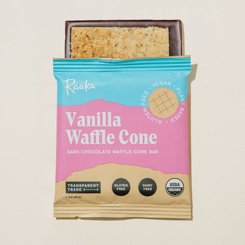 Raaka Chocolate - Vanilla Waffle Cone (Box of 10) by Raaka Chocolate - Farm2Me - carro-6361225 - 00850002567830 -