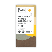 Load image into Gallery viewer, Raaka Momofuku White Chocolate Crispy Rice Bar 30%
