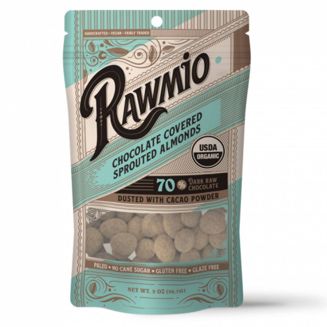 Rawmio Chocolate Covered Sprouted Almonds - 18 Bags x 2oz