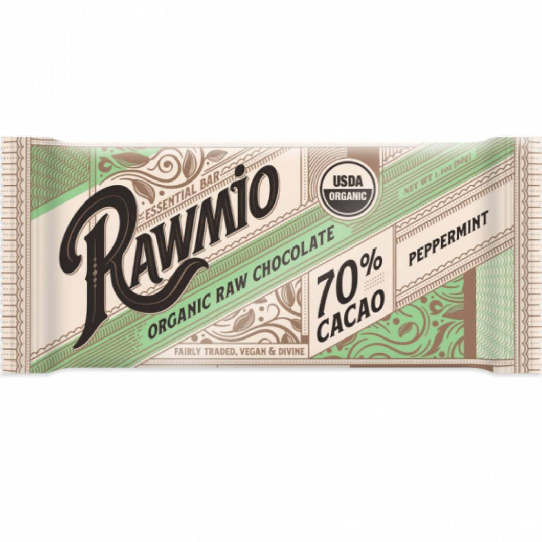 Rawmio Essential Mint Chocolate Bar - 15 x 1.1oz