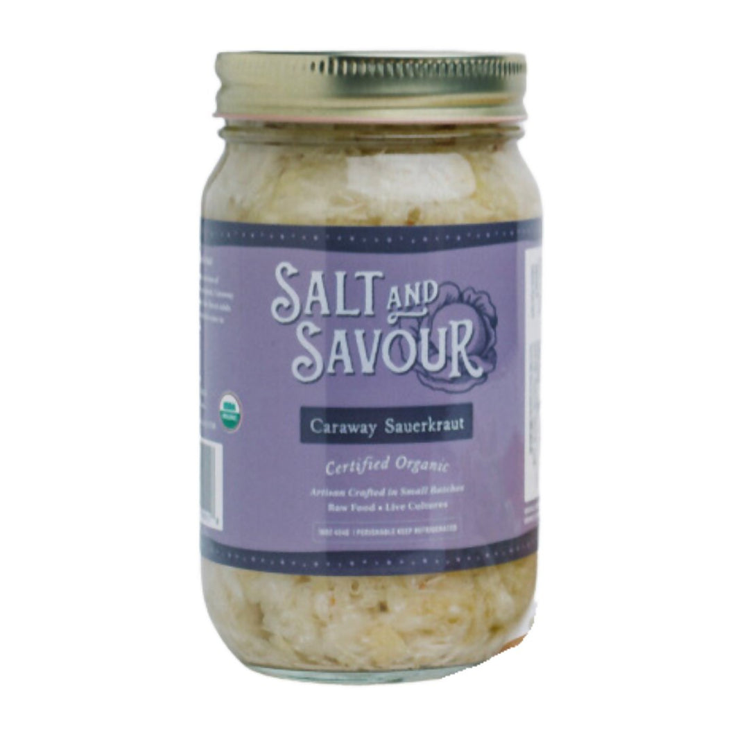Salt and Savour Sauerkraut with Caraway Seed, Organic