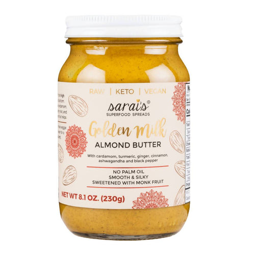 Sarai´s Superfood Spreads - Golden Milk Almond Butter Jars - 24 x 12oz - Pantry | Delivery near me in ... Farm2Me #url#