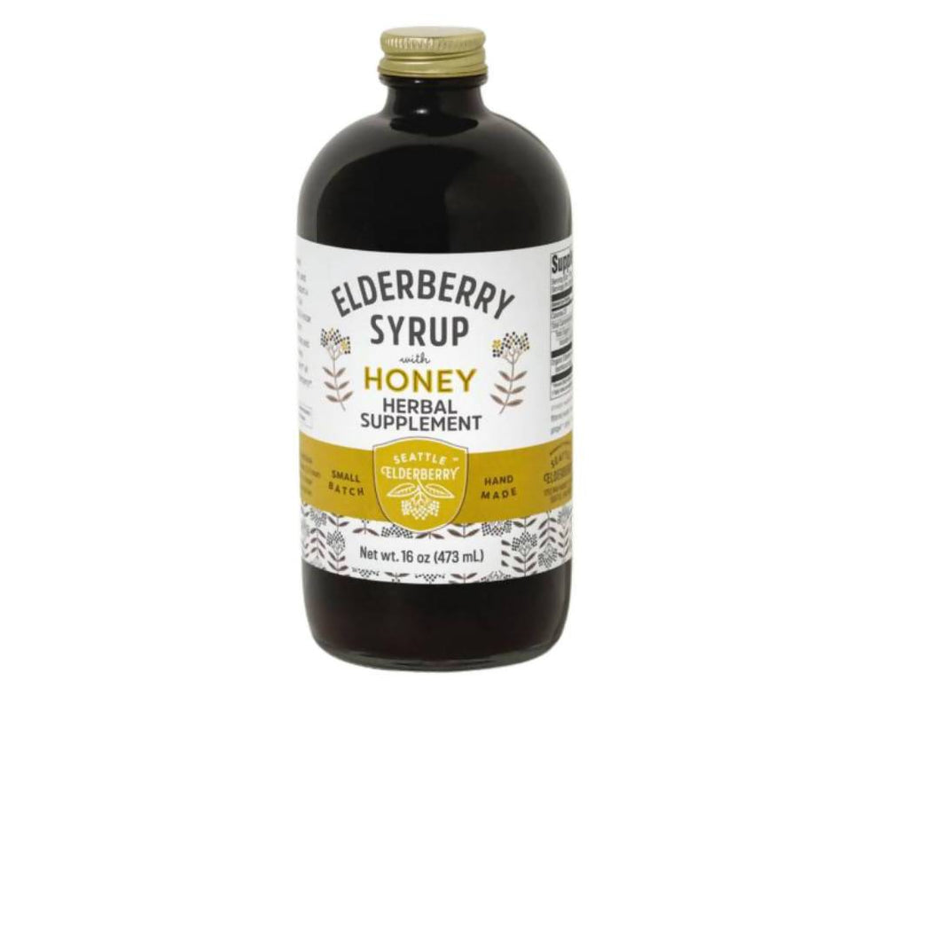 Seattle Elderberry Syrup with Honey - 6 x 16oz