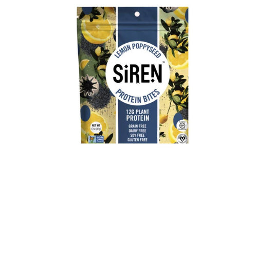 Siren Snacks - Lemon Poppyseed Protein Bite - 10-Bags Pack - Snacks | Delivery near me in ... Farm2Me #url#