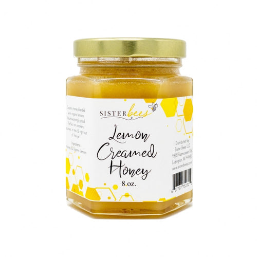 Sister Bees - Lemon Creamed Honey 8oz Jar by Sister Bees - Farm2Me - carro-6364832 - 617737752715 -