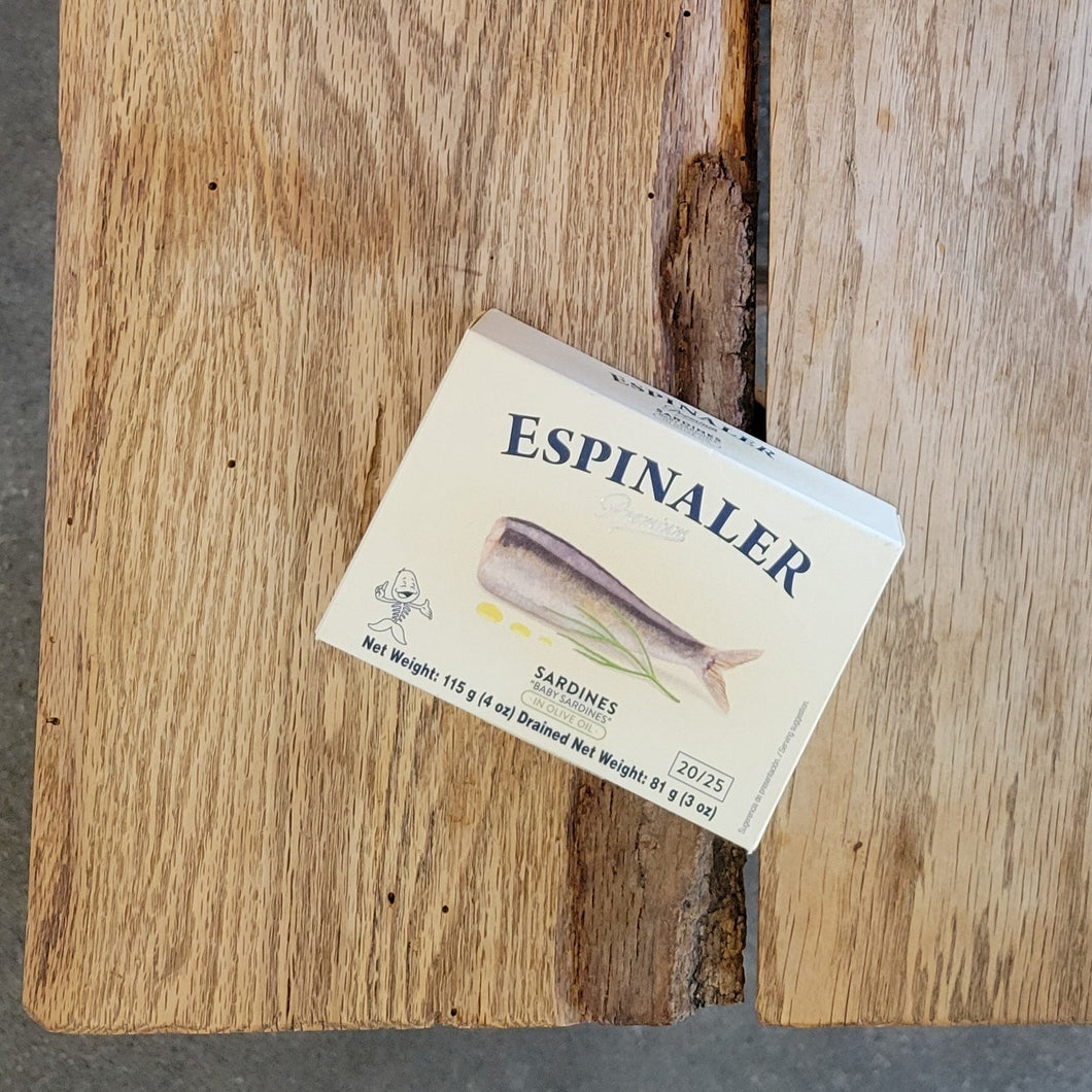 Smoking Goose - Espinaler Baby Sardines in Olive Oil 20/25: Premium Line - Canned Seafood | Delivery near me in ... Farm2Me #url#