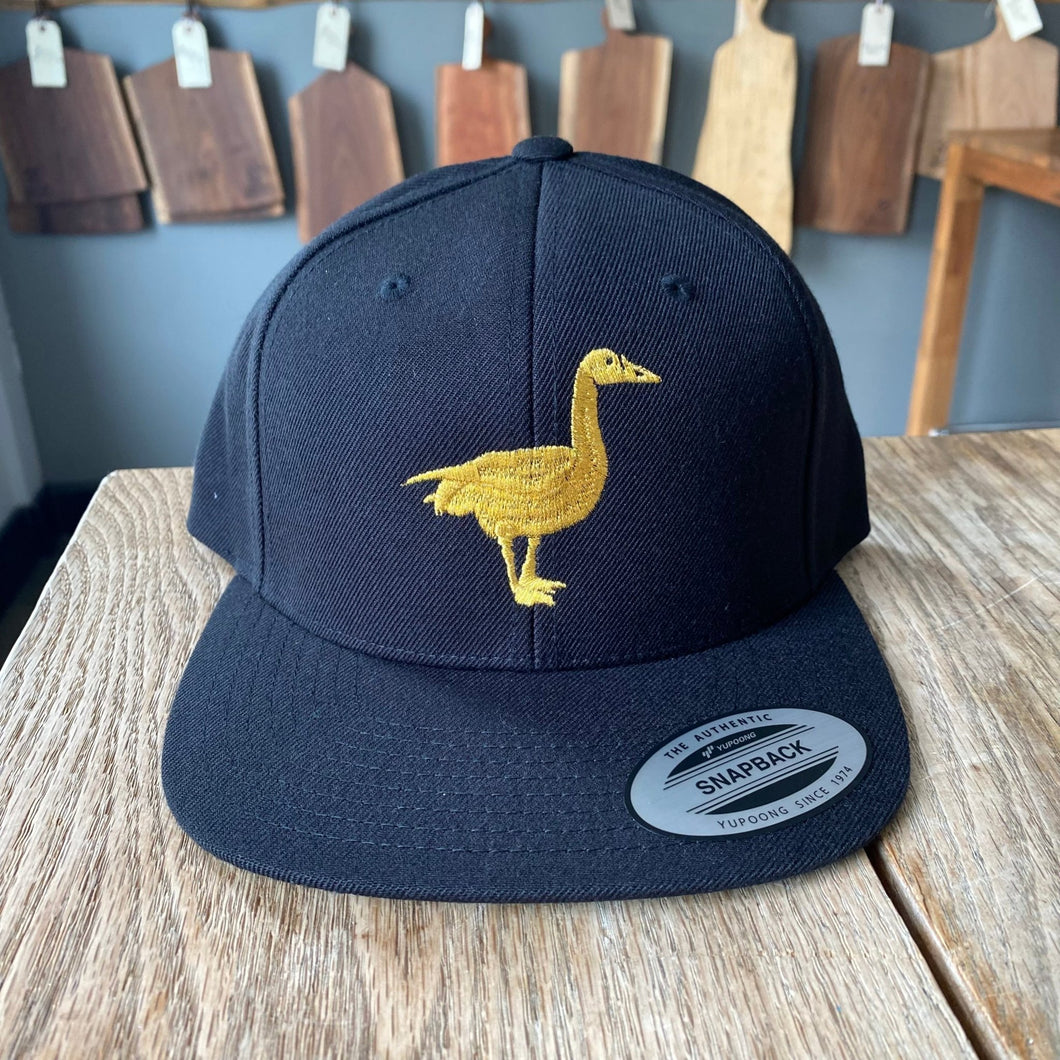 Smoking Goose - Flat Bill: Black Hat, Gold Goose - SG apparel | Delivery near me in ... Farm2Me #url#