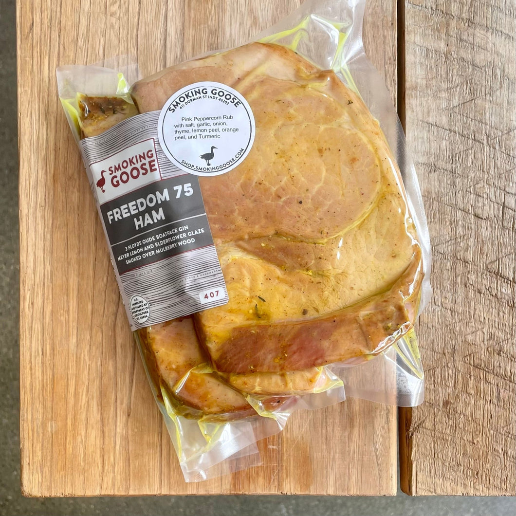 Smoking Goose - Freedom 75 Ham Steaks with Turmeric & Pink Peppercorn Spice Rub - SG | Delivery near me in ... Farm2Me #url#