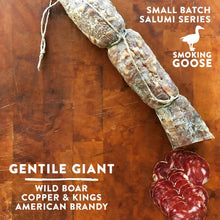 Load image into Gallery viewer, Smoking Goose - Gentile Giant Wild Boar &amp; Brandy Salame - SG | Delivery near me in ... Farm2Me #url#
