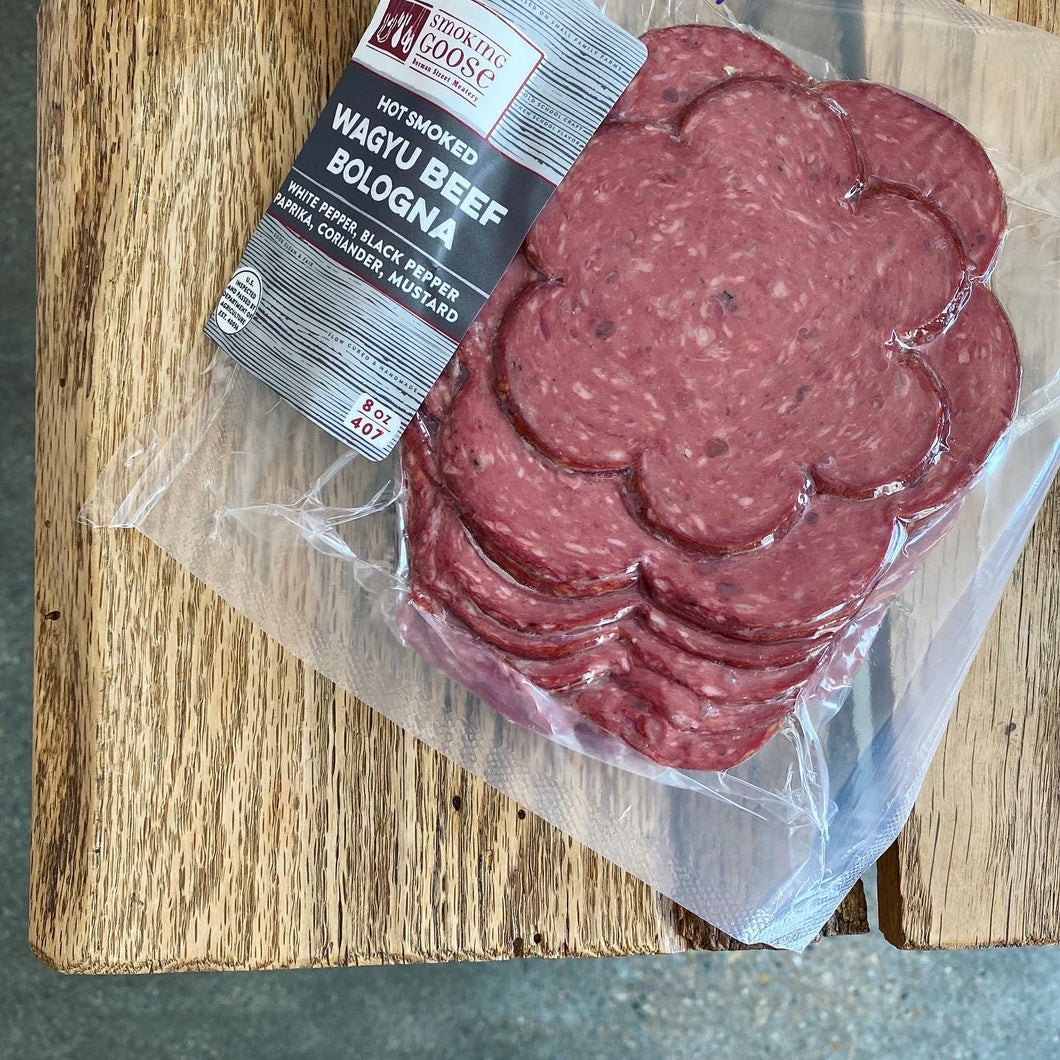 Smoking Goose - Hot Smoked Wagyu Beef Bologna - Sliced - SG | Delivery near me in ... Farm2Me #url#